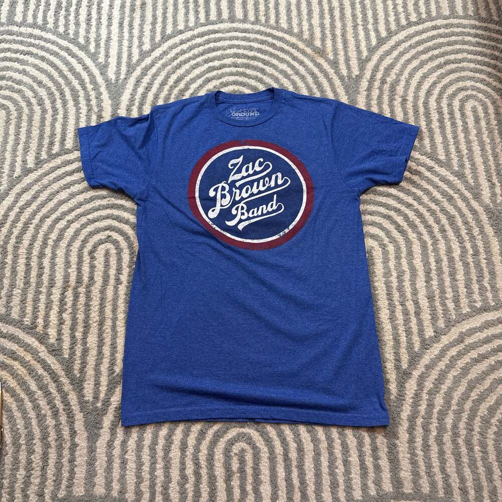 2014 Zac Brown Band Blue Graphic Tour T-Shirt